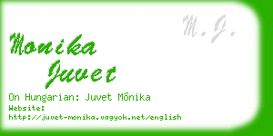 monika juvet business card