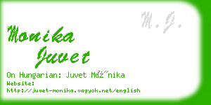 monika juvet business card